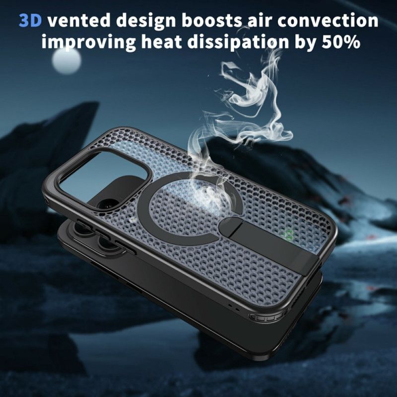 Kuori Xiaomi 17 Magneettinen Ruudukkokuvio Ja Tukijalka