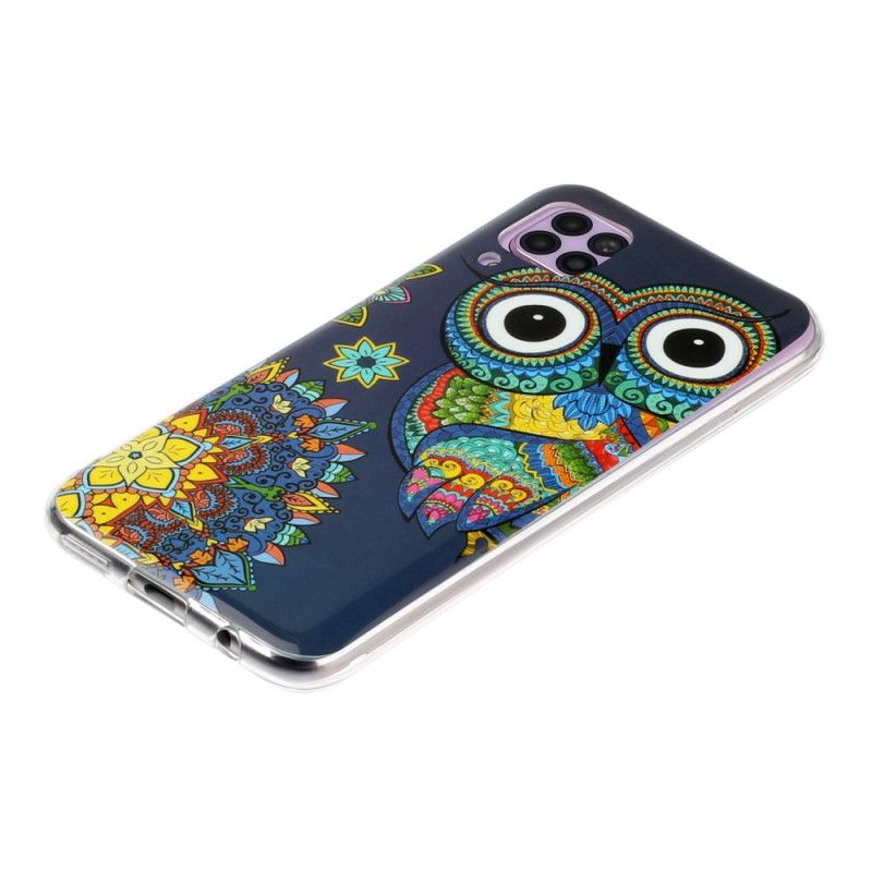 Kuori Huawei P40 Lite Fluoresoiva Mandalapöllö Suojakuori