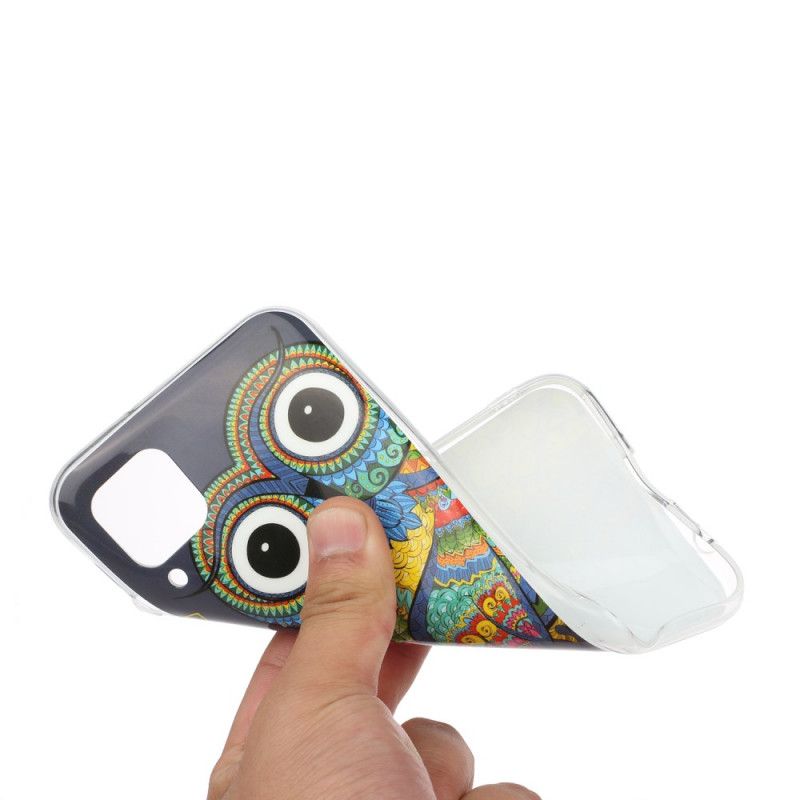 Kuori Huawei P40 Lite Fluoresoiva Mandalapöllö Suojakuori