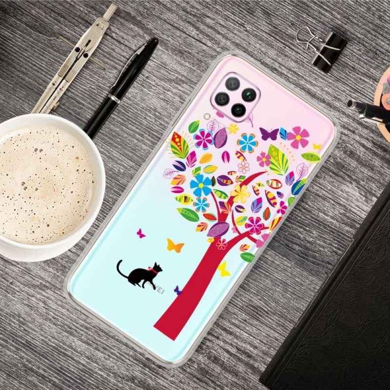Kuori Huawei P40 Lite Kissa Puun Alla Suojakuori