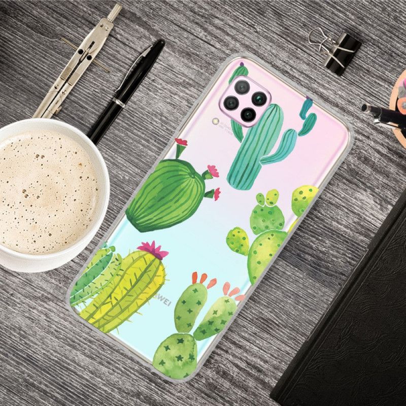 Kuori Huawei P40 Lite Puhelinkuoret Vesiväri Kaktus