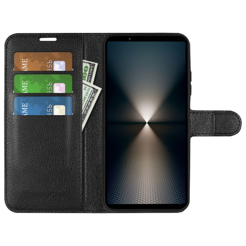 Kotelot Sony Xperia 1 Vii Klassinen Keinonahkakuvio