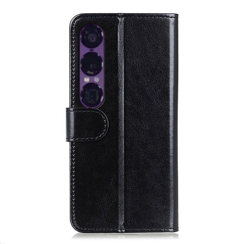 Kotelot Sony Xperia 1 Vii Lakattu Tekonahka