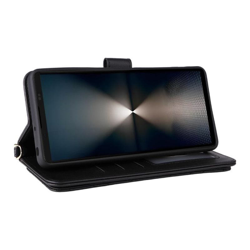 Kotelot Sony Xperia 1 Vii Tikattu Hihnalla Ja Olkahihnalla