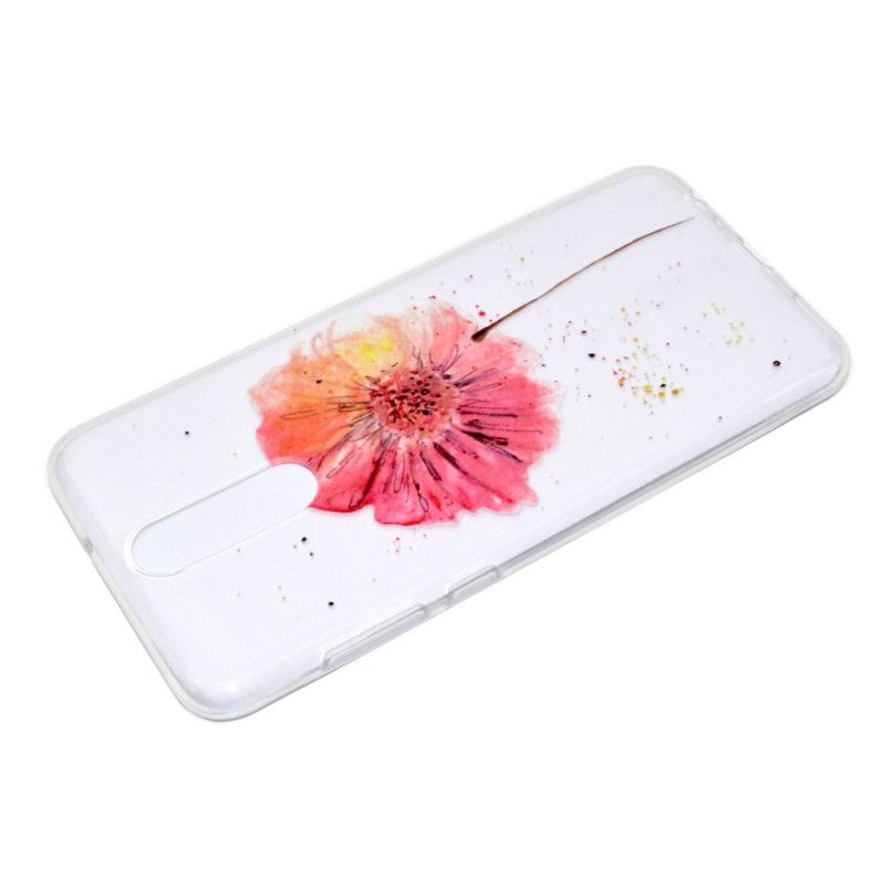 Kuori OnePlus 8 Läpinäkyvä Vesiväri Unikko Suojakuori