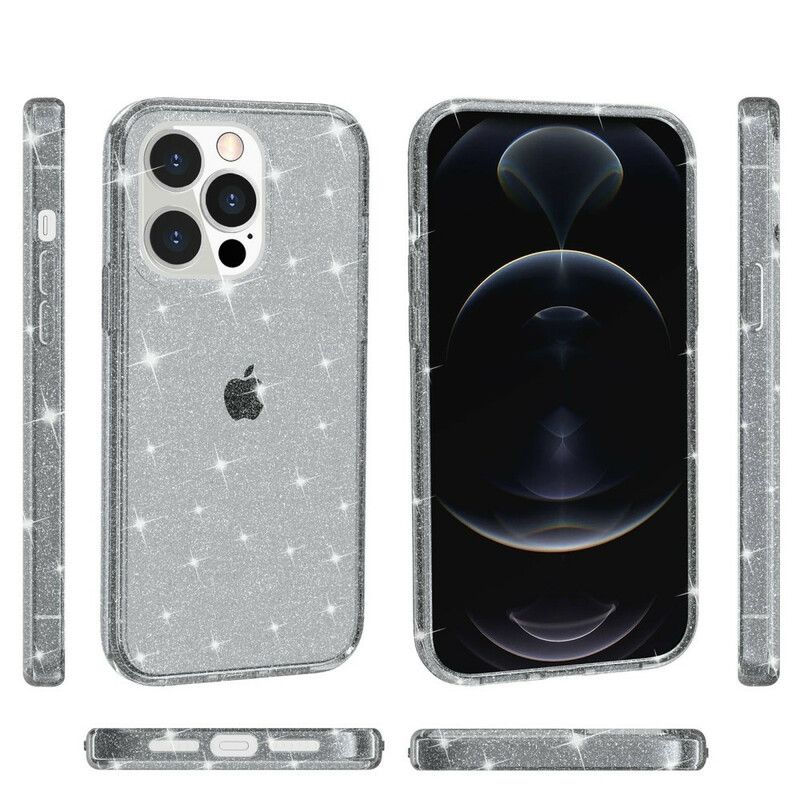 Kuori Case iPhone 13 Pro Puhelinkuoret Läpinäkyviä Paljetteja