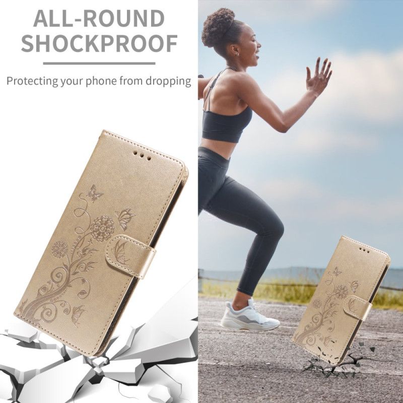 Kotelot Realme 14 5g Puhelinkuoret Kukkia Ja Perhosia