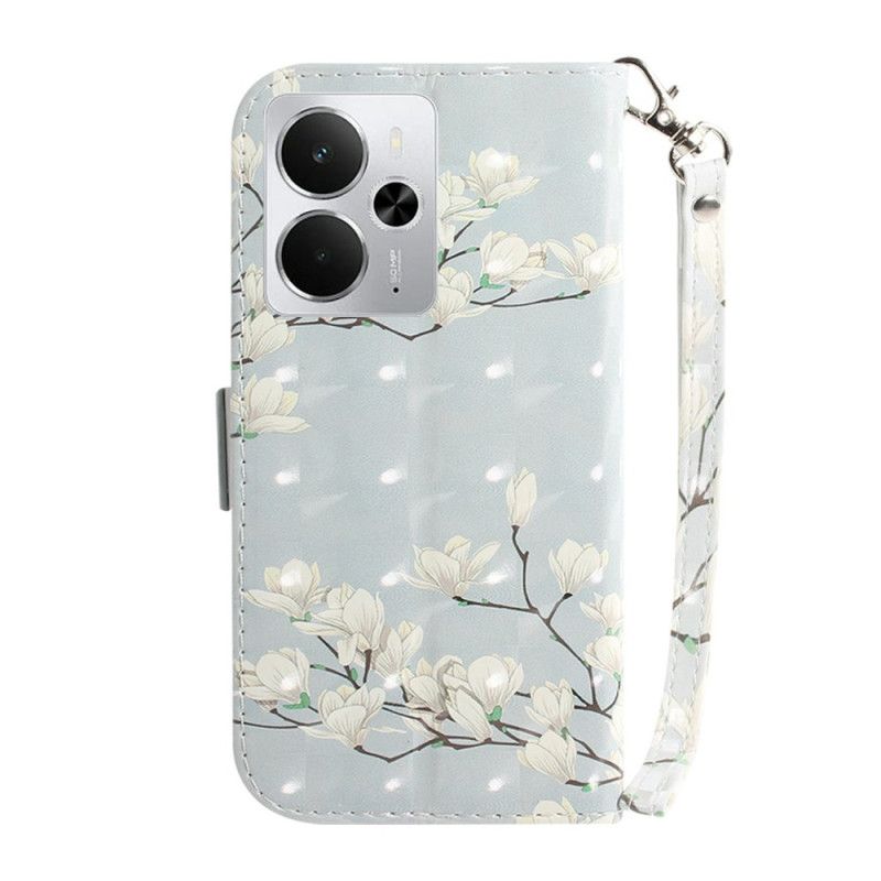 Kotelot Realme 14 5g Puhelinkuoret Magnolia Ja Nauha