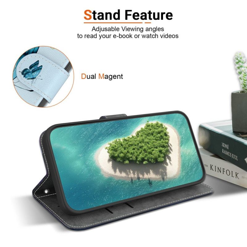 Kotelot Realme 14 5g Sininen Perhonen Ja Kukat