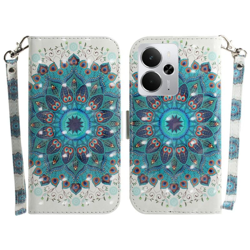 Kotelot Realme 14 5g Vihreä Mandala Ja Nauha