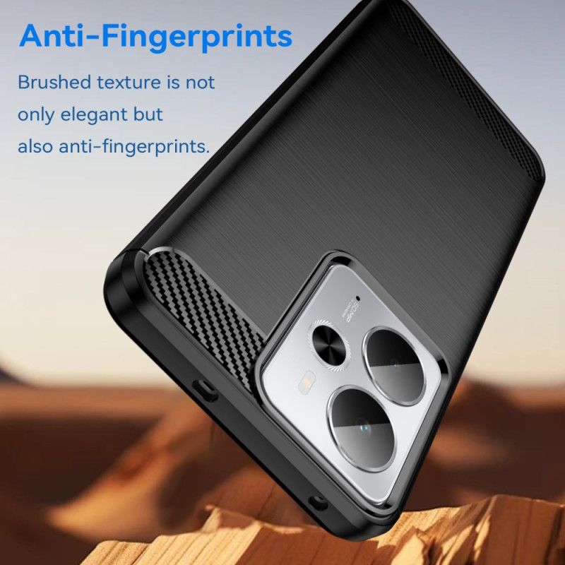 Kuori Realme 14 5g Harjattu Hiilikuitu Suojakuori