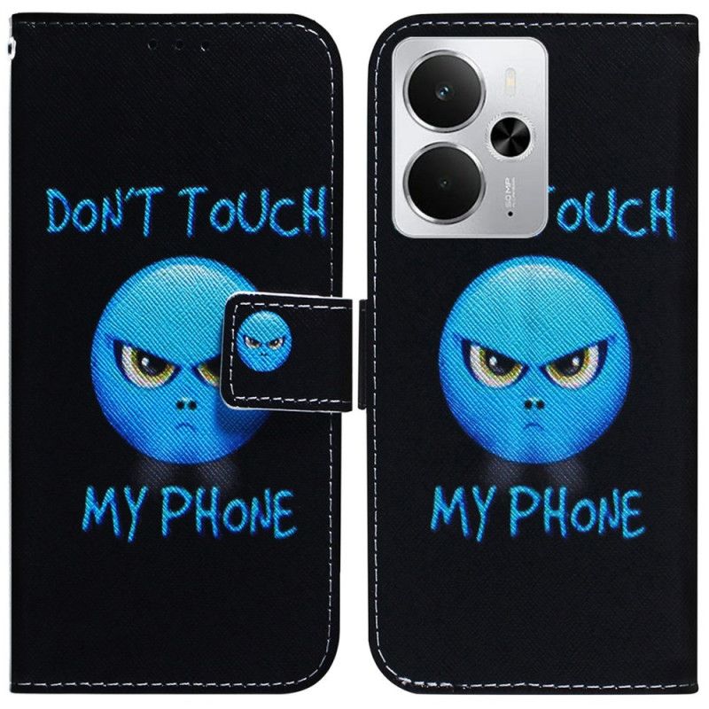 Nahkakotelo Realme 14 5g Emoji-puhelin