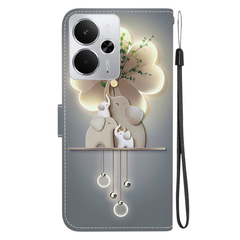 Nahkakotelo Realme 14 5g Norsu