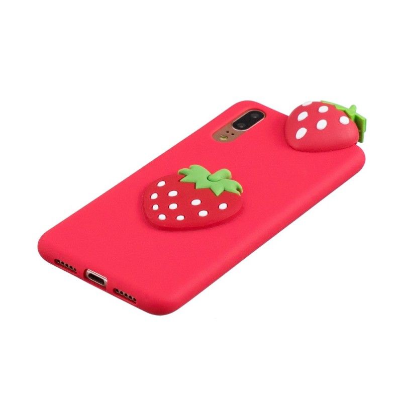 Kuori Huawei P20 3D Mansikka Suojakuori