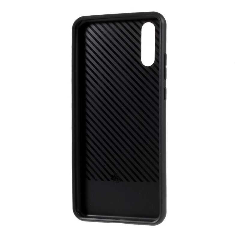 Kuori Huawei P20 Harmaa Musta Ipaky Hiilikuitu
