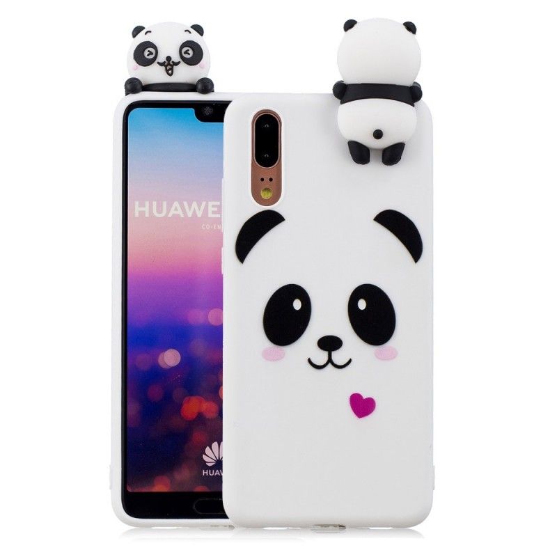 Kuori Huawei P20 Hauska 3D-Panda