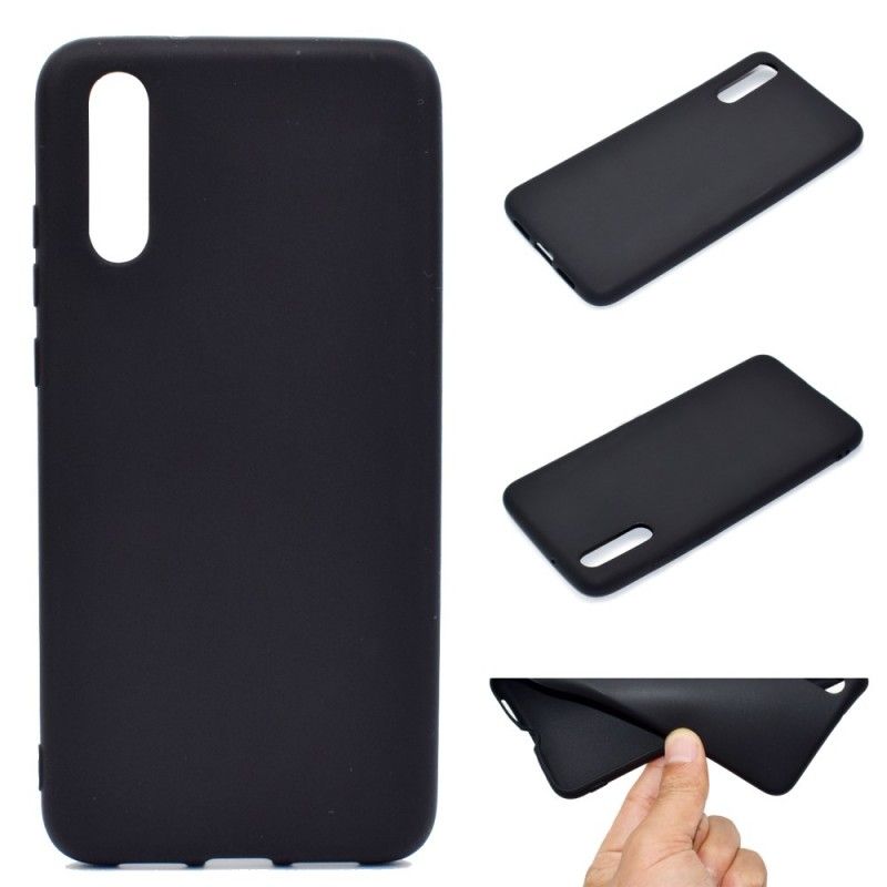 Kuori Huawei P20 Valkoinen Musta Himmeä Silikoni