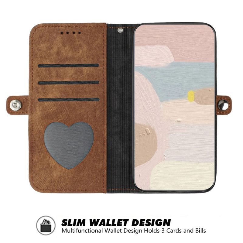 Kotelot Realme Note 60x Kaksisävyinen Mokkanahkakuvio Suojakuori