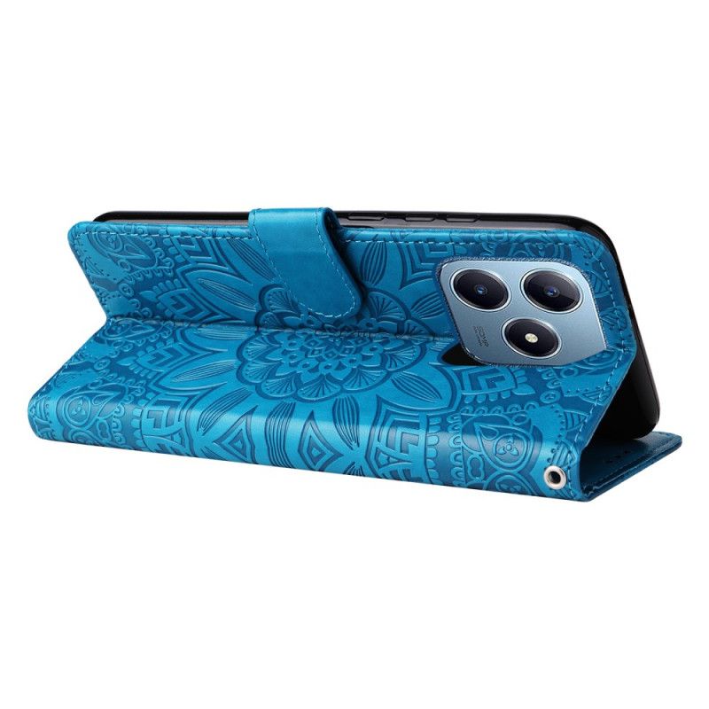 Kotelot Realme Note 60x Puhelinkuoret Auringonkukkakuvio