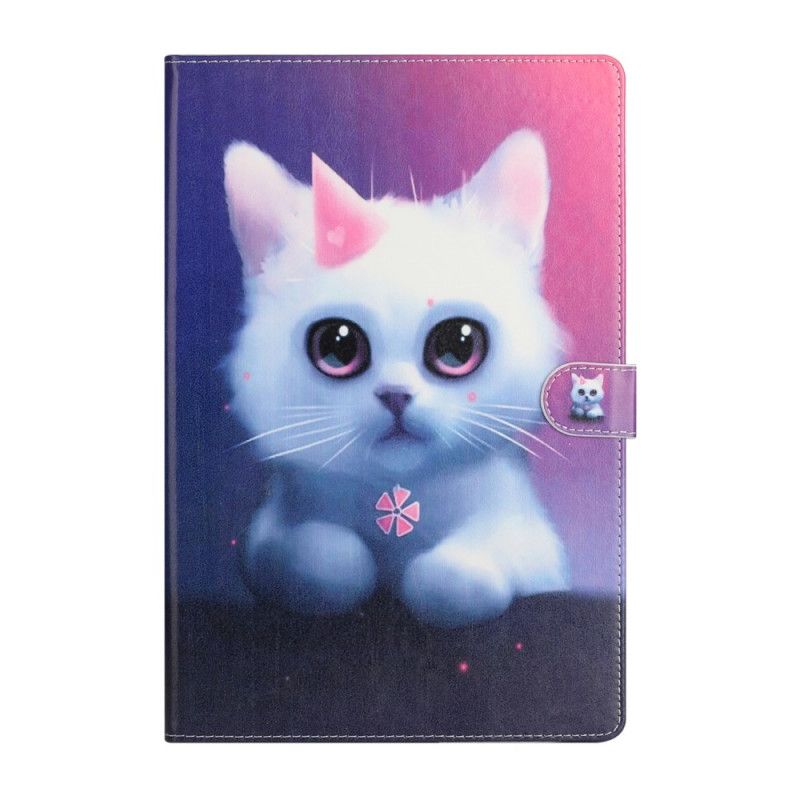 Kotelot Samsung Galaxy Tab S7 Plus Valkoinen Kissanpentu