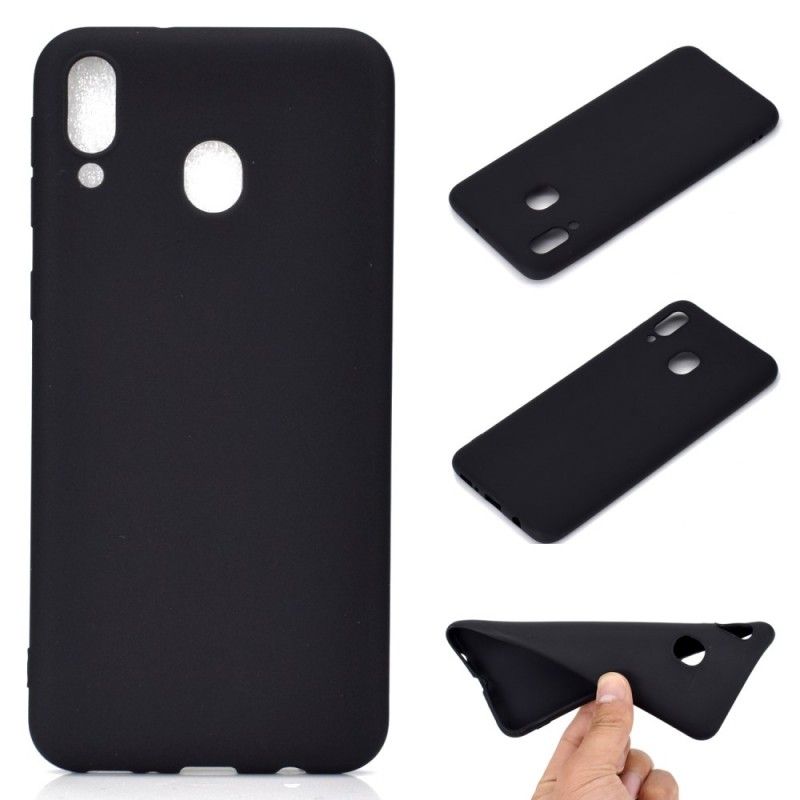 Kuori Samsung Galaxy A30 Valkoinen Musta Silikoni