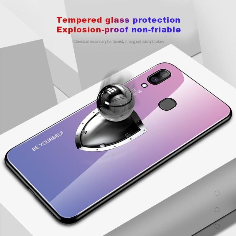 Kuori Samsung Galaxy A30 Vihreä Punainen Galvanoitu Väri