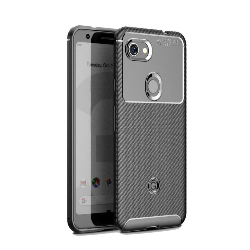 Case Kuoret Google Pixel 3A Tummansininen Musta Puhelinkuoret Joustava Hiilikuidun Rakenne