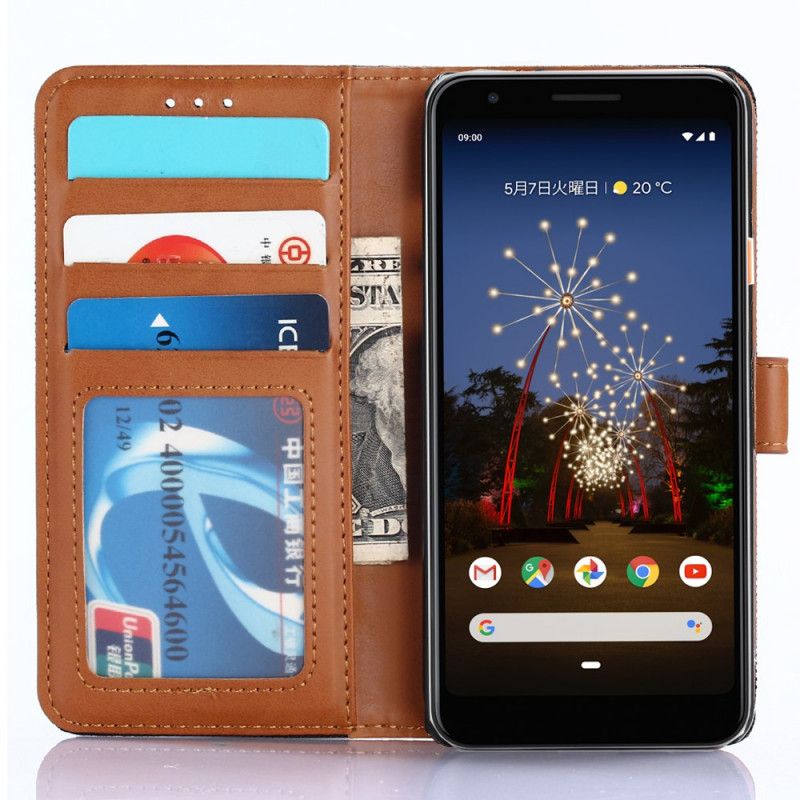 Flip Case Google Pixel 3A Vaaleansininen Tummansininen Farkut