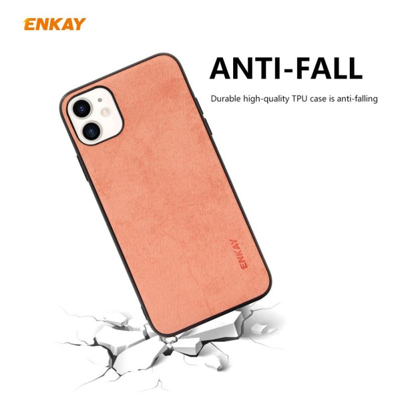 Case Kuoret iPhone 11 Harmaa Musta Puhelinkuoret Kova Kangasrakenne
