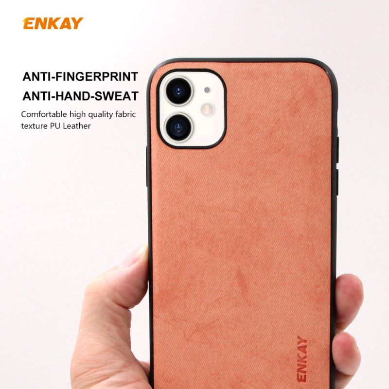 Case Kuoret iPhone 11 Harmaa Musta Puhelinkuoret Kova Kangasrakenne