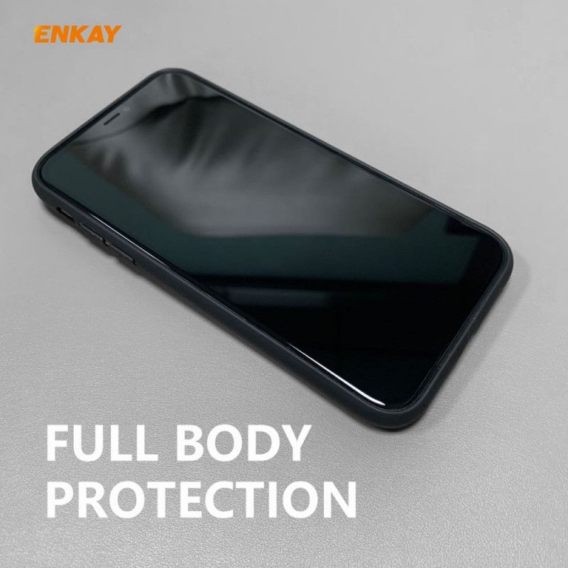 Case Kuoret iPhone 11 Harmaa Musta Puhelinkuoret Kova Kangasrakenne