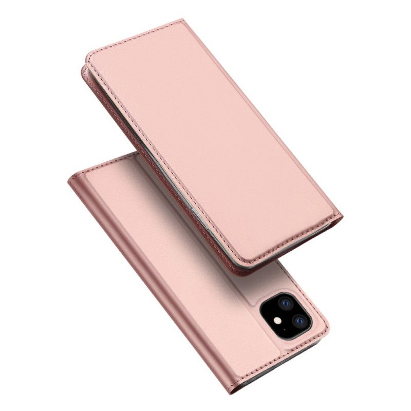 Flip Kotelot iPhone 11 Kulta Musta Skin Pro -Sarja Dux Ducis
