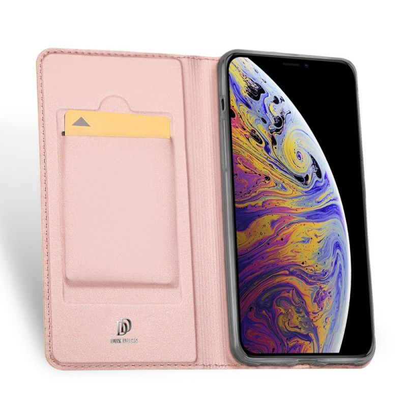 Flip Kotelot iPhone 11 Kulta Musta Skin Pro -Sarja Dux Ducis