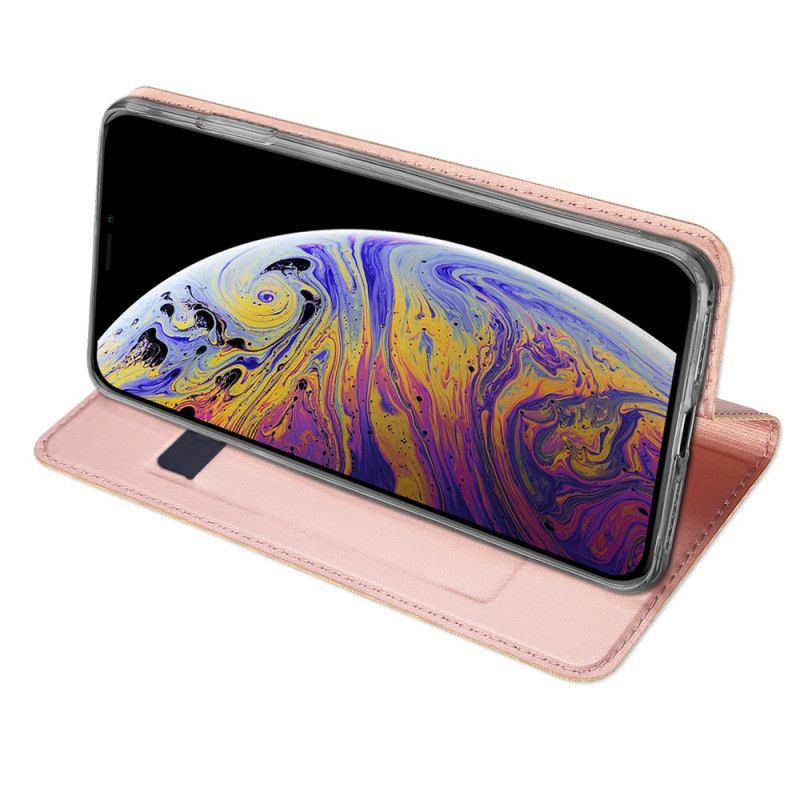 Flip Kotelot iPhone 11 Kulta Musta Skin Pro -Sarja Dux Ducis