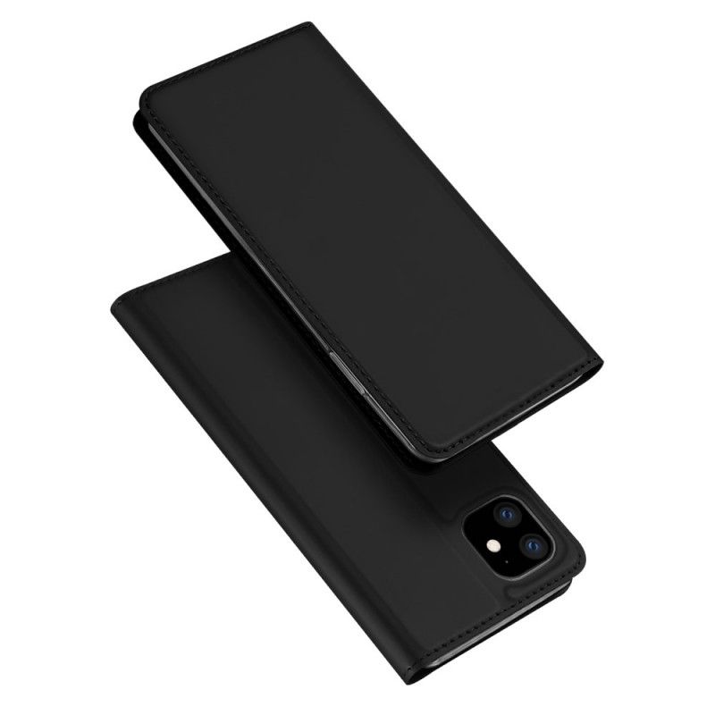 Flip Kotelot iPhone 11 Kulta Musta Skin Pro -Sarja Dux Ducis