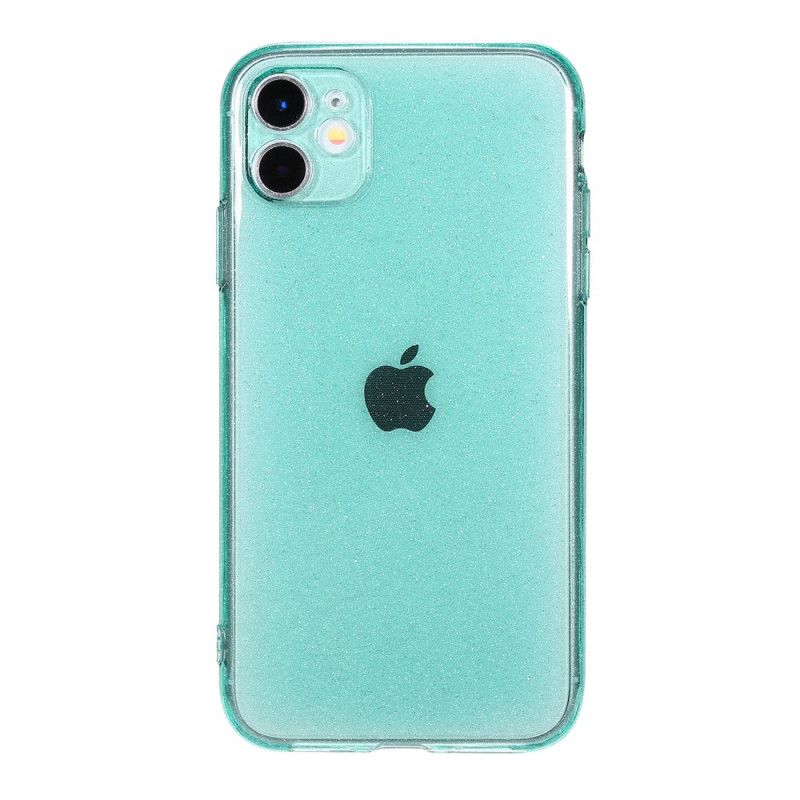Kuori iPhone 11 Magenta Musta Fluoresoiva Kimallus