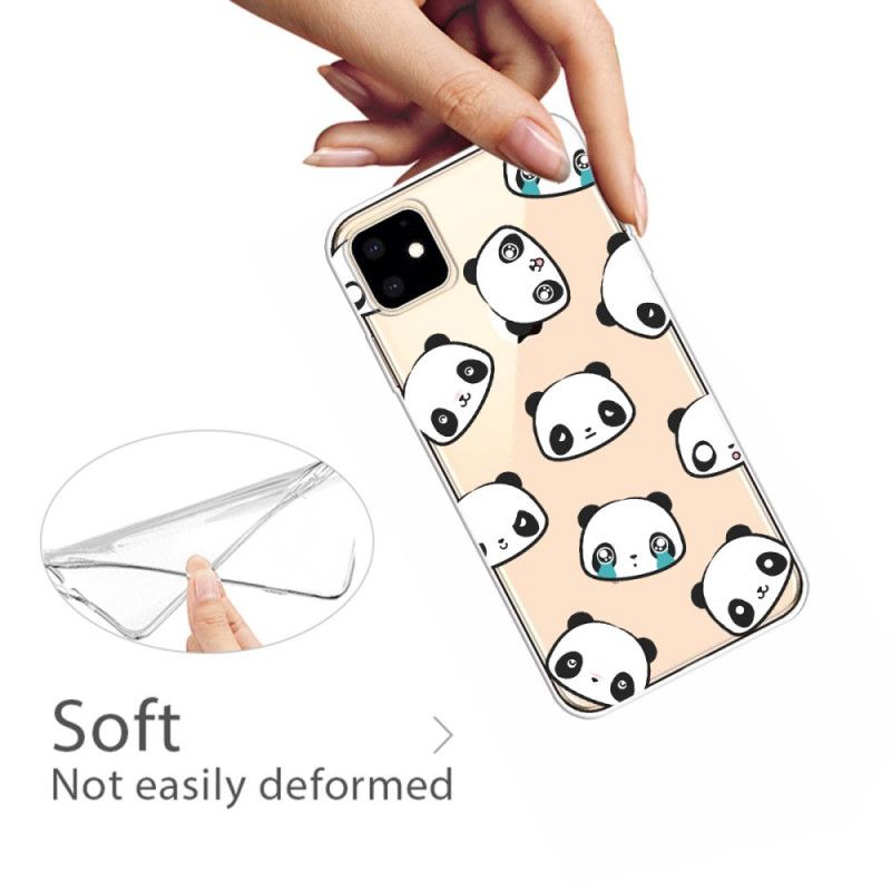 Kuori iPhone 11 Sentimentaaliset Pandat Suojakuori