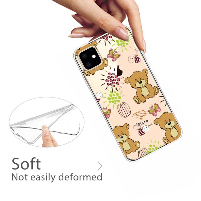 Kuori iPhone 11 Ylimmät Nallekarhut