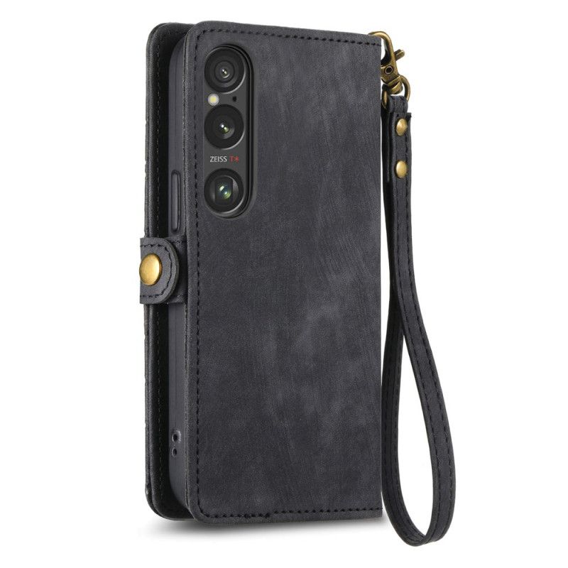 Kotelot Sony Xperia 1 Vi Geometrinen Kuviollinen Lompakko Suojakuori