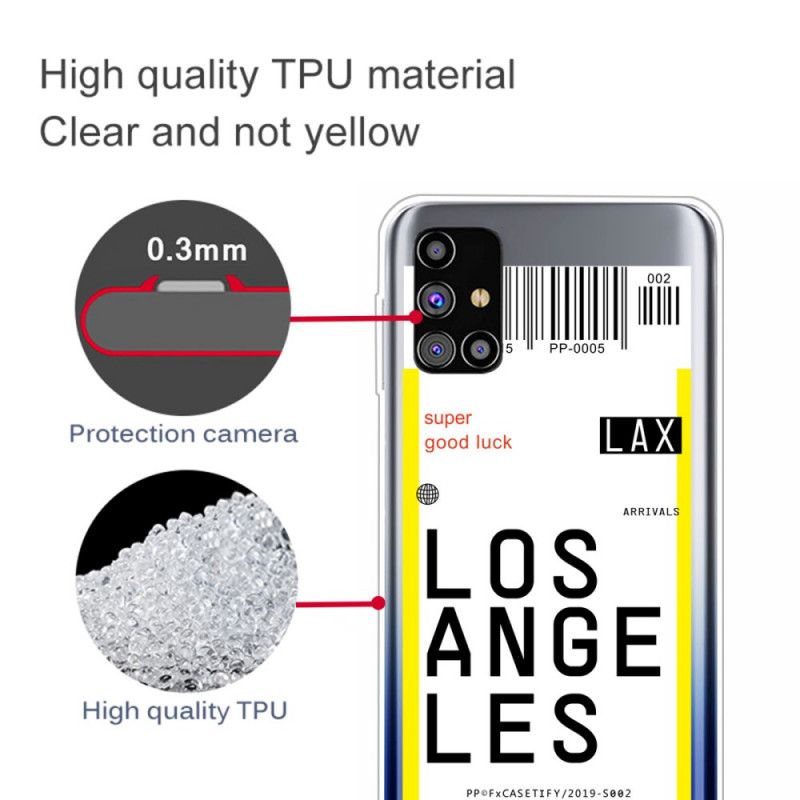 Kuori Samsung Galaxy M51 Maihinnousukortti Los Angelesille Suojakuori