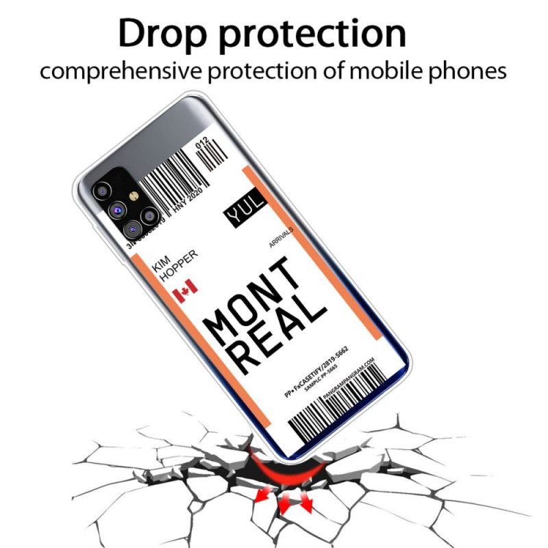 Kuori Samsung Galaxy M51 Maihinnousukortti Montrealiin Suojakuori