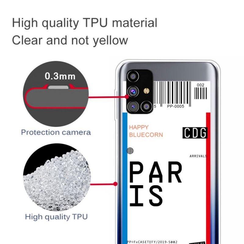 Kuori Samsung Galaxy M51 Puhelinkuoret Maihinnousukortti Pariisiin