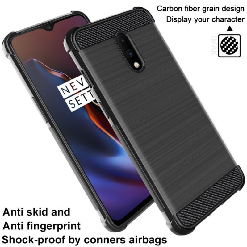 Kuori OnePlus 7 Harjattu Imak-Hiilikuitu