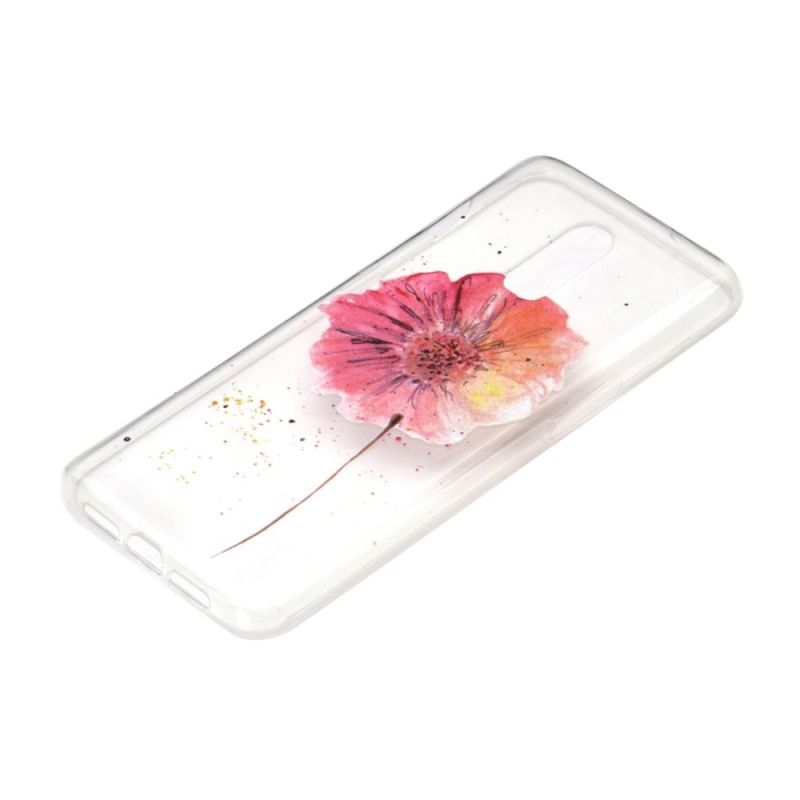 Kuori OnePlus 7 Läpinäkyvä Vesiväri Unikko