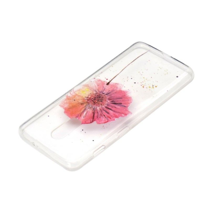 Kuori OnePlus 7 Läpinäkyvä Vesiväri Unikko