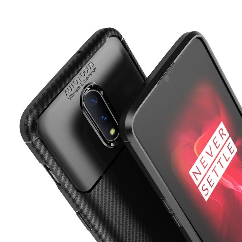 Kuori OnePlus 7 Tummansininen Musta Joustava Hiilikuiturakenne
