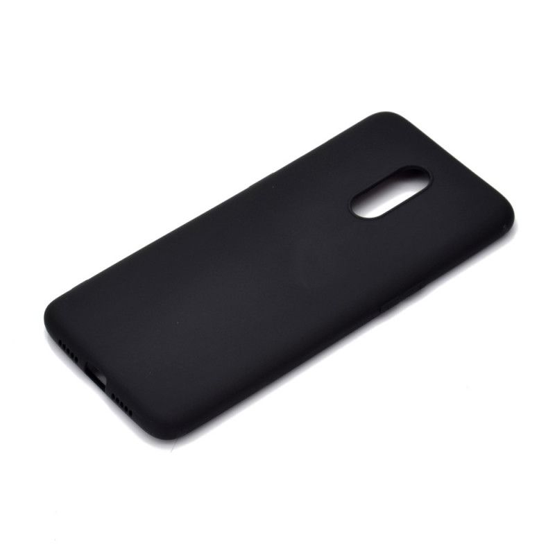 Kuori OnePlus 7 Valkoinen Musta Himmeä Silikoni