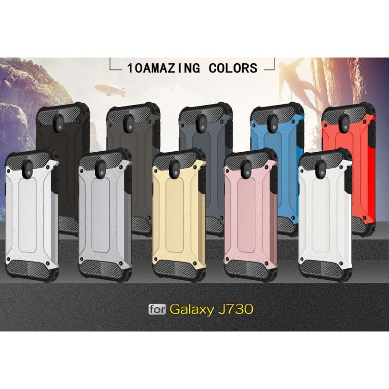 Kuori Samsung Galaxy J7 2017 Valkoinen Musta Perhe