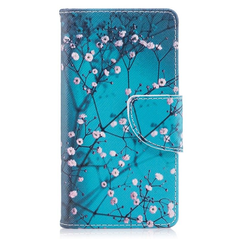 Nahkakotelo Sony Xperia XZ1 Compact Puhelinkuoret Kukkiva Puu