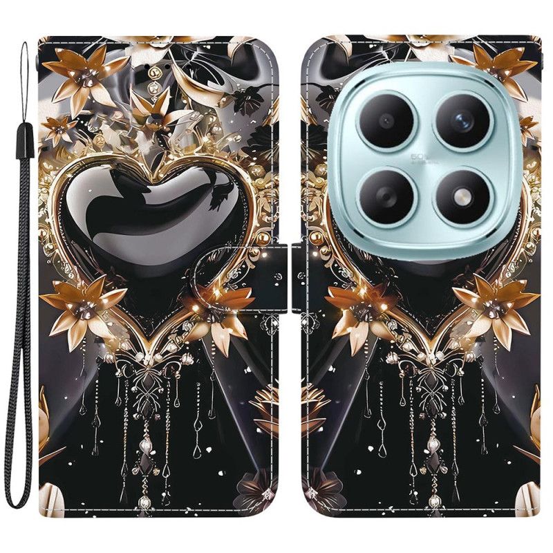 Kotelot Xiaomi Redmi Note 15 5g Mustakultainen Sydän